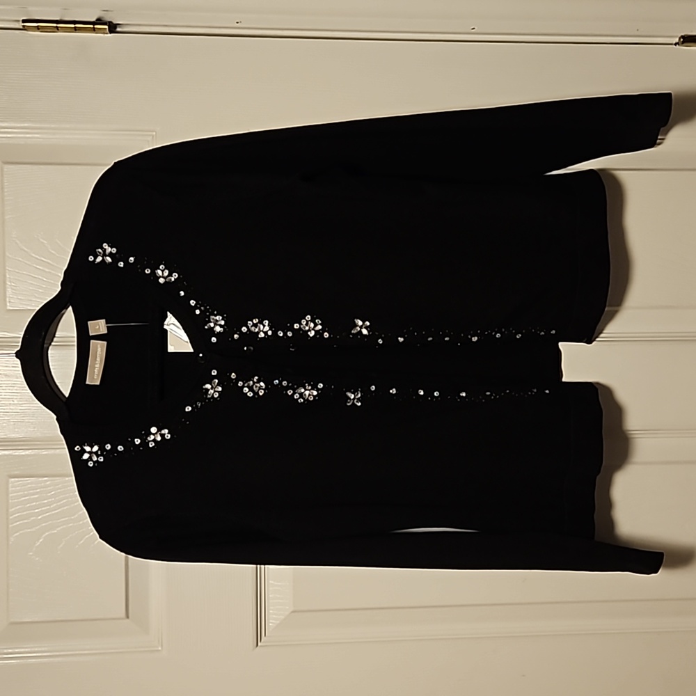 Croft & Barrow Rhinestone Embellished Sweater